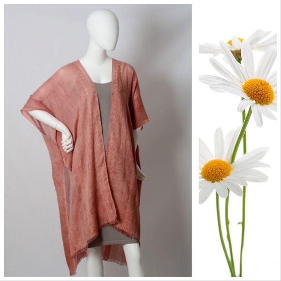 *CLEARANCE* Boho Burnout Copper Kimono - Picture 6 of 8